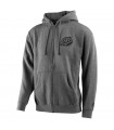 TROY LEE MIIX ZIP UP HOODIE GUNMETAL HEATHER 2XL 2022