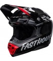 Casque BELL Moto-10 Spherical Fasthouse Noir/Rouge