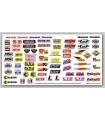 Decal sheet, racing sponsors, TRX2514
