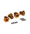 HEXAGONES DE ROUES ANODISÉS ORANGES 17MM (4) - TRAXXAS TRX8654A