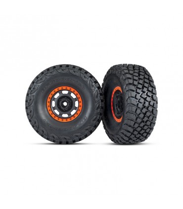 TRX 8472 Pneus BFGoodrich Baja KR3 + Jantes UDR Orange (x2)