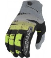 TROY LEE AIR GLOVES BRUSHED BLACK/GLO GREEN "S" 2022